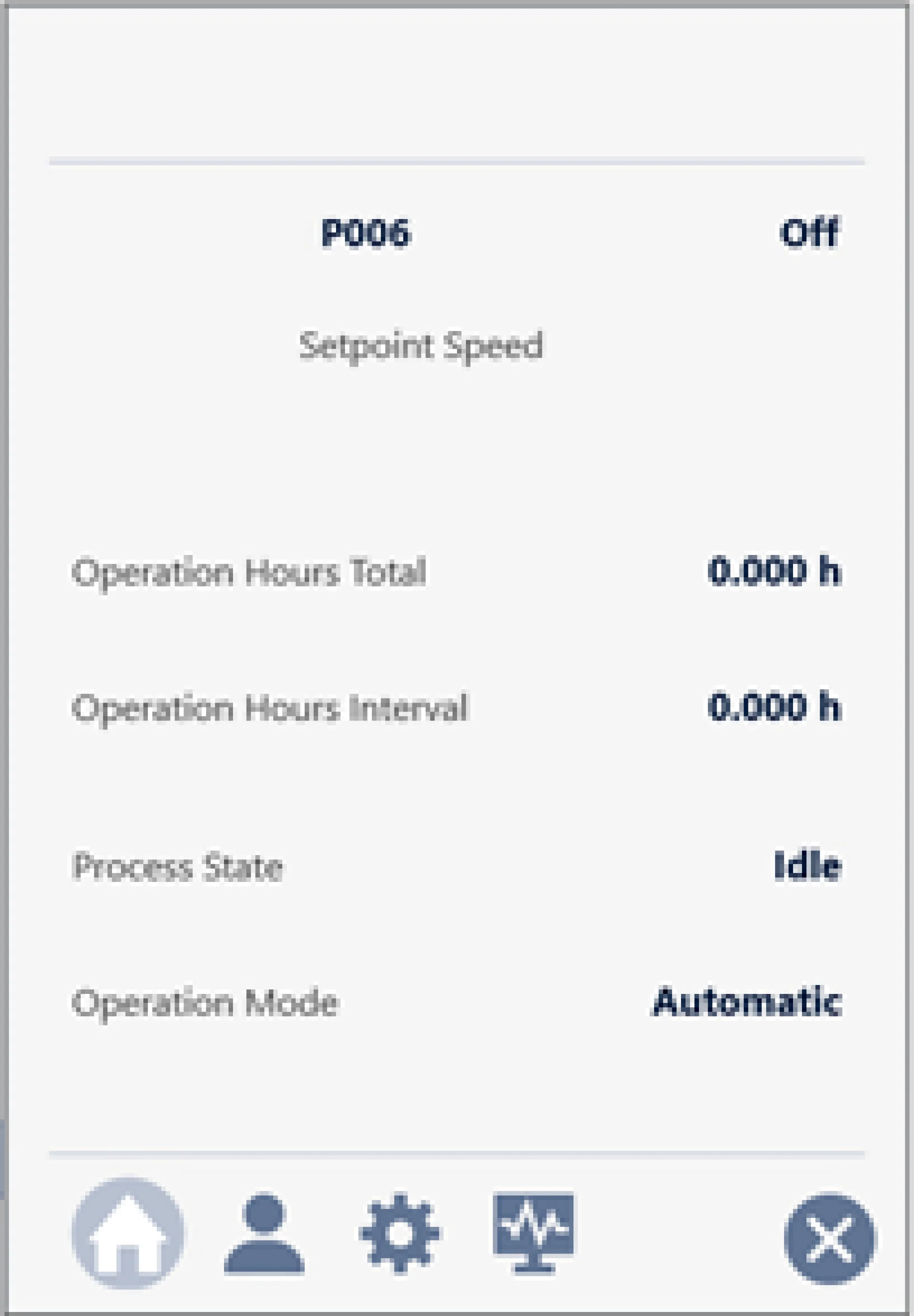 Verschiedene Daten/Einstellungen f&uuml;r die wichtigsten Informationen beim Homescreen (Interlock und Alarm Status).