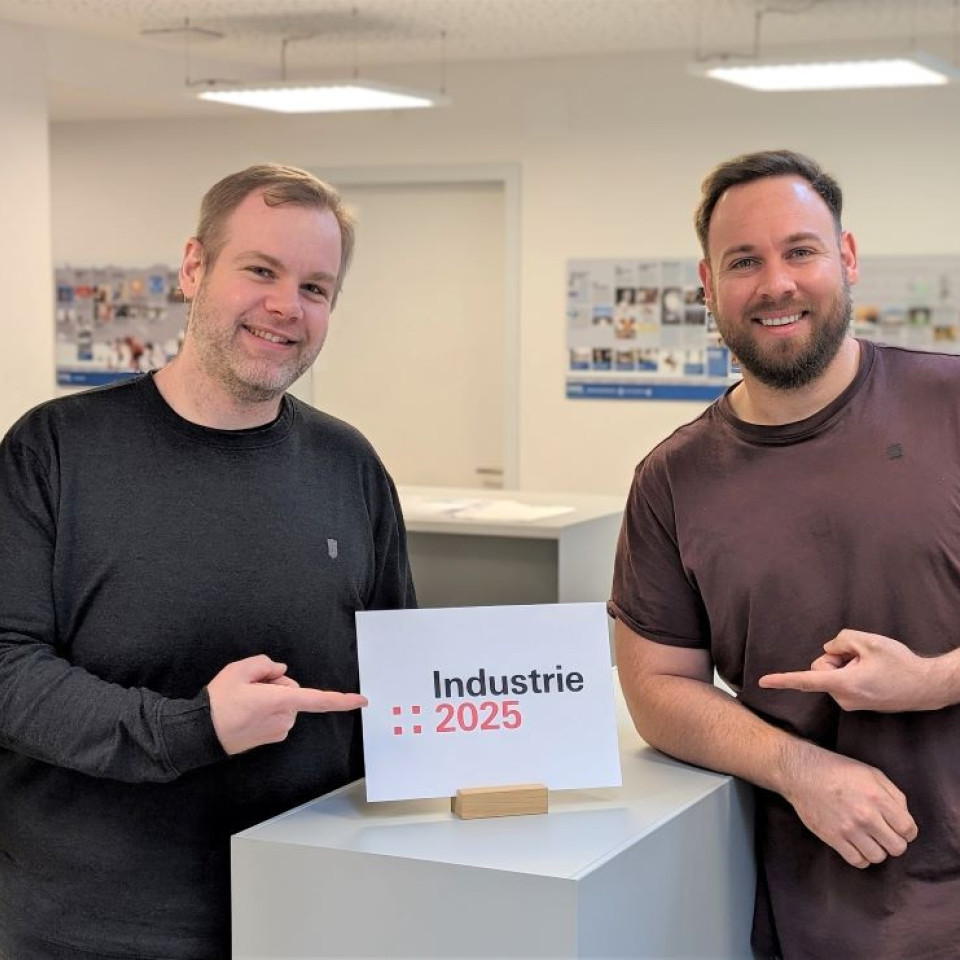 ControlTech Engineering ist neu Mitglied der Industrie 2025 Initiative mit Data Engineer Patric Sumlak und IT System Engineer Michael Gempp.