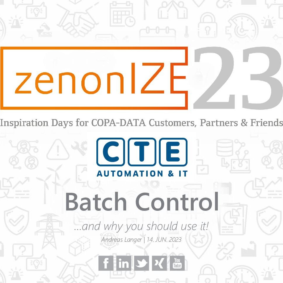 Design zenonIZE23 CTE Batch Control